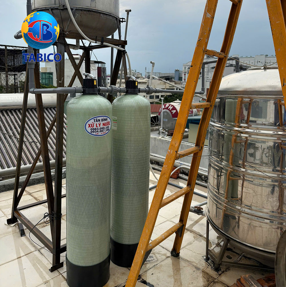 Bộ lọc nước sinh hoạt cột 1252 được chúng tôi lắp đặt tận nơi tại HCM