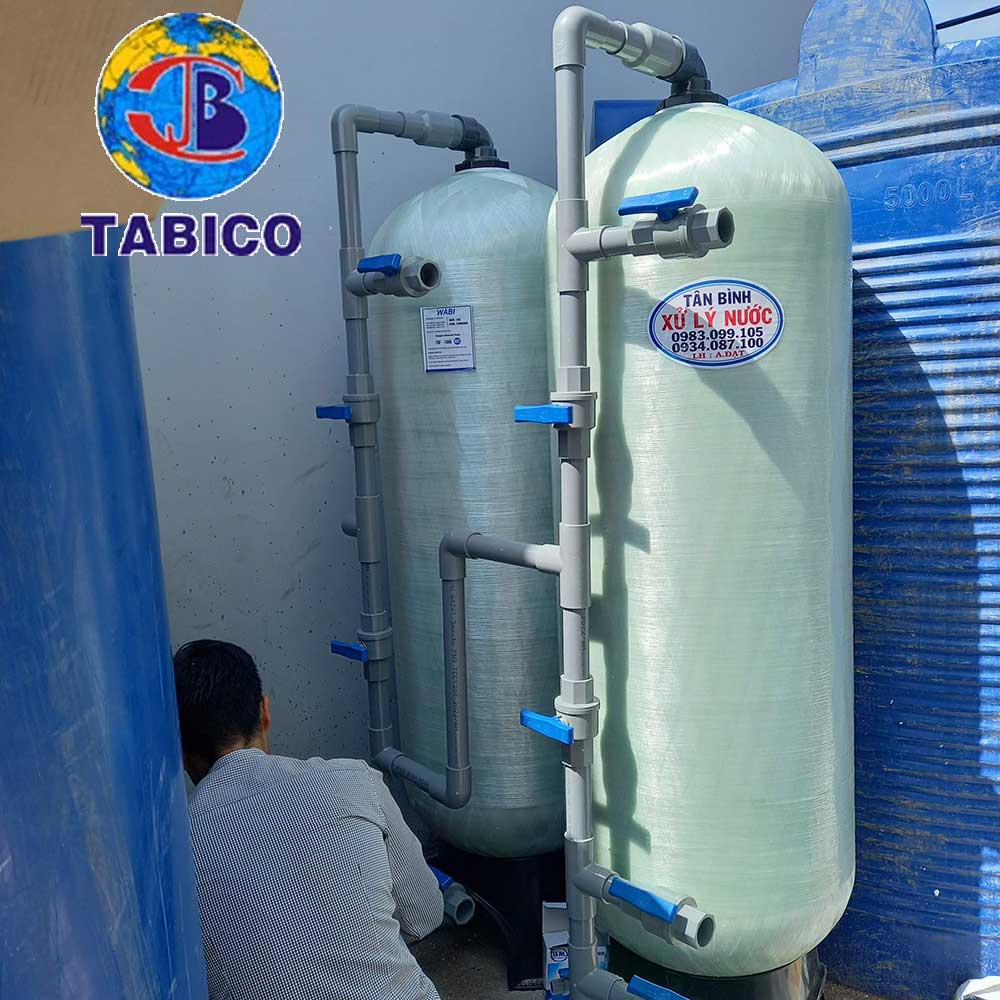 hệ thống lọc nước nuôi tôm tại Hà Tiên, Kiên Giang